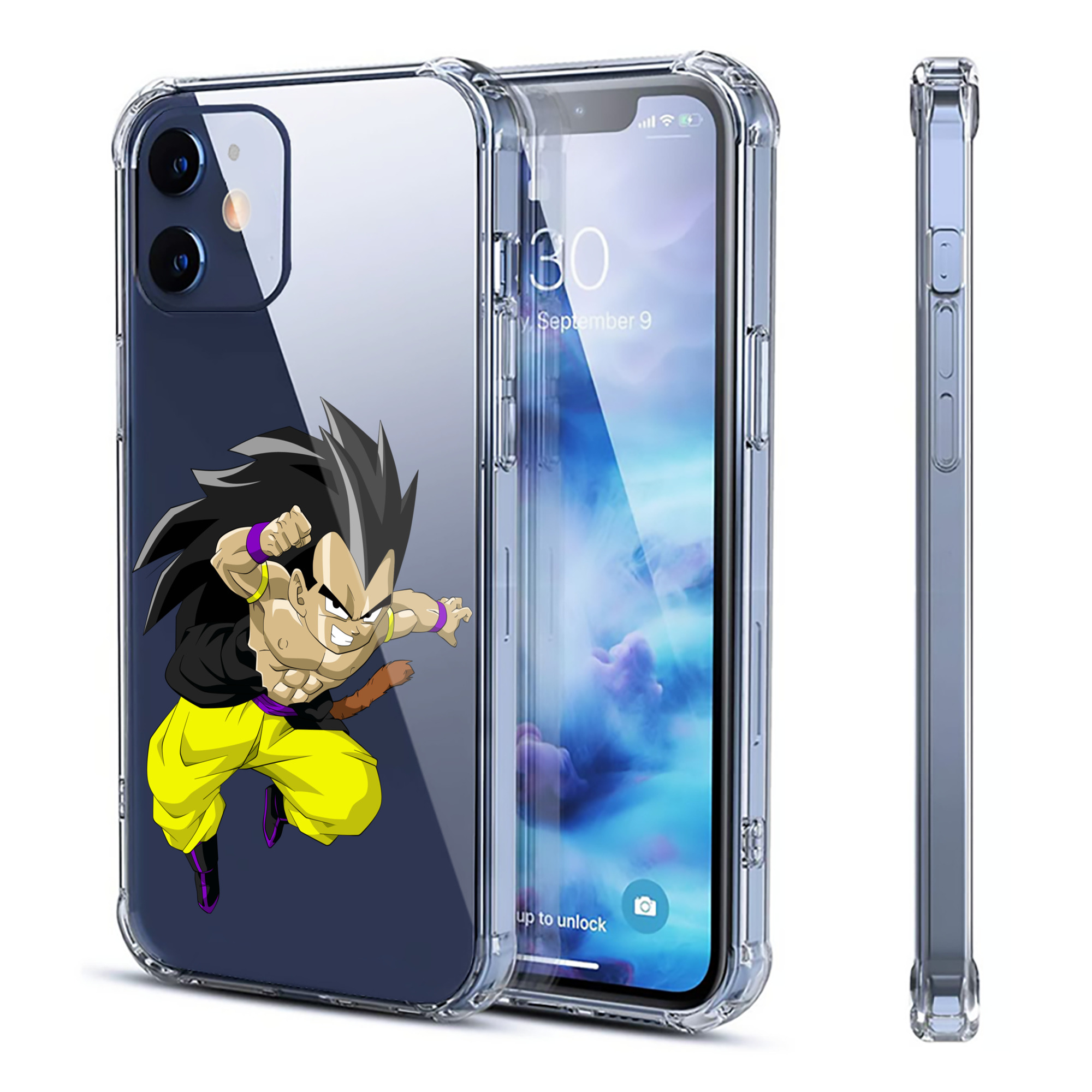 （画像用） ドラゴンボール ベジータ四世（Bejīta Yonsei）DRAGON BALL Vegeta IV 【iPhone 12シリーズ対応】透明スマホケース（クリアソフトケース）